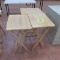 wooden folding table