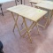 wooden folding table