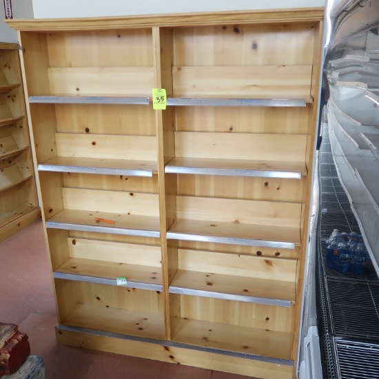 wooden book shelf