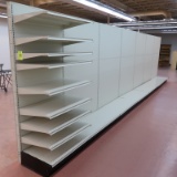 Lozier wall shelving, 27' run, one-sided