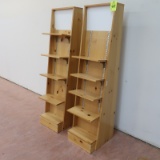 wooden merchandsing rack