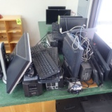 misc electronics: battery back-ups, monitors, switches,