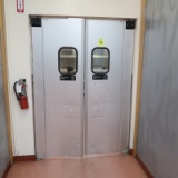 set of aluminum crash doors