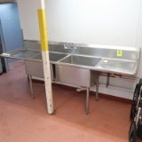 2-compartment sink w/ L & R drainboards