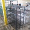 wire shelving unit w/ immovable shelves