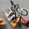 pallet jacks, assorted brands