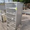 aluminum tray rack, w/ 3) sides