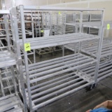 aluminum cooler rack, on casters