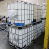 plastic containers in steel cages