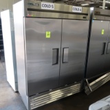 True stainless 2-door refrigerator