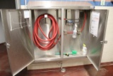 Stainless Cabinet W/ Hose And Receiving Desk