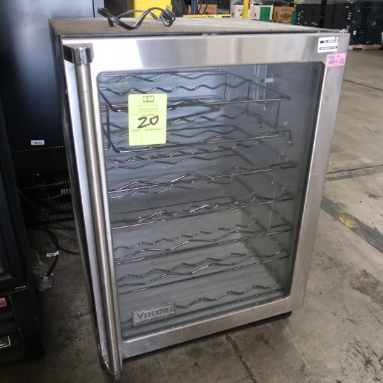 Viking glass door chilled wine merchandiser