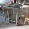 stainless table w/ undershelf, on casters