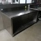 stainless table w/ backsplash & cabinet under