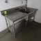 single compartment sink w/ L drainboard