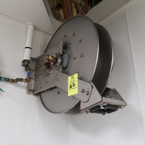 stainless hose reel, no hose