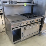 4-burner stove w/ griddle & convection oven
