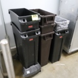 plastic waste receptacles