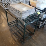 steel stocking cart w/ contents