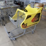 shopping cart w/ racing car theme