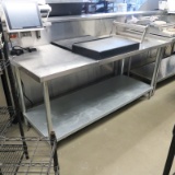 stainless table w/ undershelf