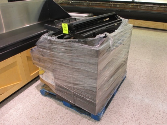 Pallet Of Assorted Produce Case Shelves/Parts