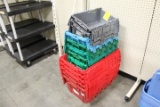 Group Of Assorted Plastic Crates