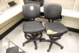 Two Office Chairs (One Torn)