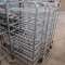 aluminum tray racks, on casters