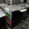 stainless demo cart w/ pull-out cutting board & shelves under