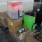 pallet of misc: portable eye wash station & checkstand signs