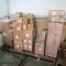 pallet of assorted medical supplies: 3 mil & 1 mil syringes, etc