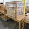 pallet of wooden tables