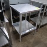 aluminum table, w/ undershelf