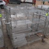 wire shelving stocking carts