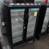 True 2-glass doors refrigerated merchandiser