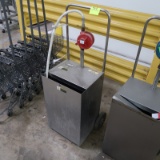 hot oil collection cart w/ hand pump