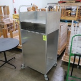 aluminum cart w/ 2 sides