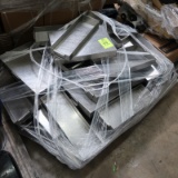 pallet of stainless pans