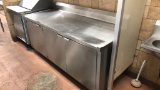 6’ Stainless Table W/ Storage And Knife Holder