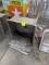 Single basin stainless sink (missing leg)