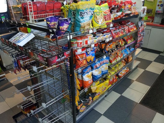 6ft run of unmarked shelving