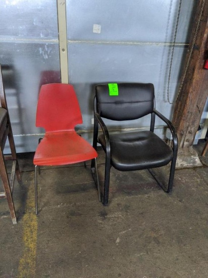 Armless chairs and office chair