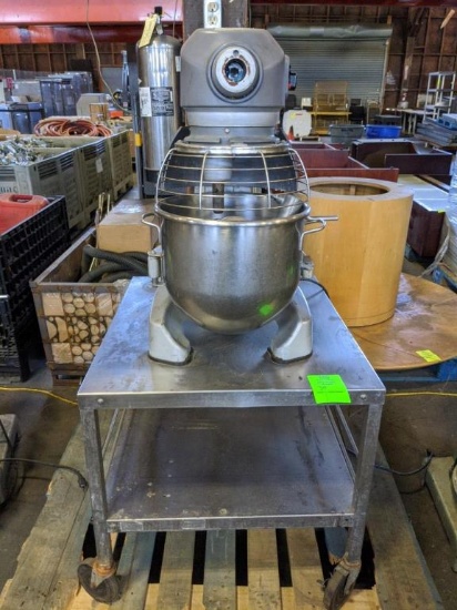 Hobart 20qt Mixer on stand with accessories