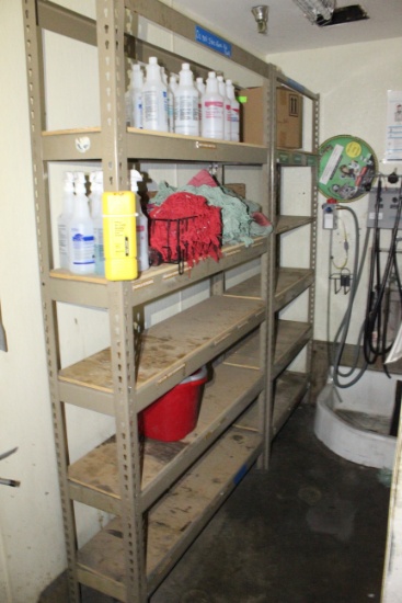 Metal Shelving Units W/ Contents