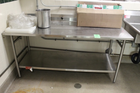 6ft x 30" x 40" stainless steel table