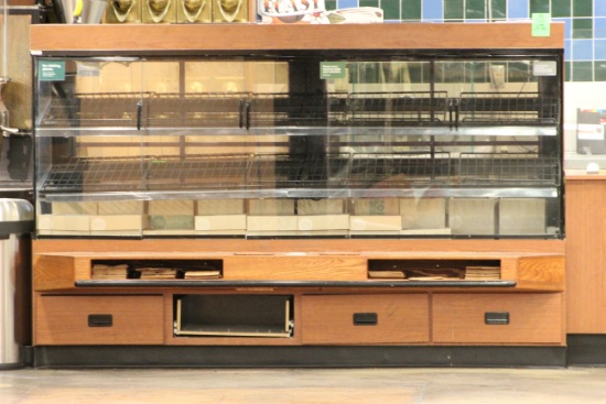93.5" x 3ft x 61" dry pastry display