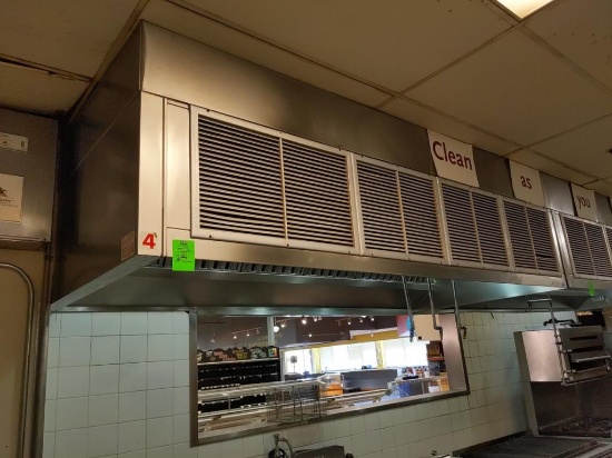 10ft x 54" exhaust hood (rooftop fan not included)