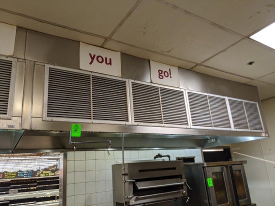 10ft x 54" exhaust hood (rooftop fan not included)