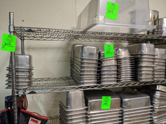 Assorted stainless and plastic inserts